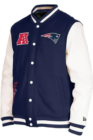 New Era New England Patriots Varsity Jas Blauw