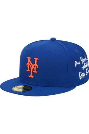 New Era MLB Ny Mets Team Verbiage 59fifty Pet Blauw