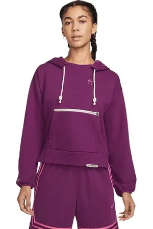 Nike Dri-fit Standard Issue Hoody Dames Paars K712