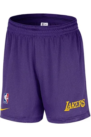 Jordan La Lakers Openhol Korte Broek Paars K504