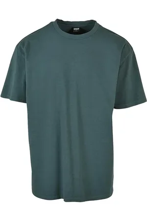 Urban classics Heavy O Garment Dye T-shirt Blauw