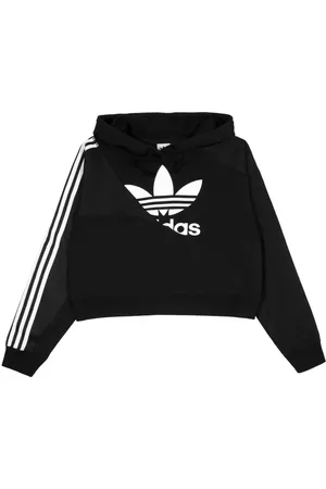 adidas Adicolor Split Trefoil Hoody Vrouwen Zwart