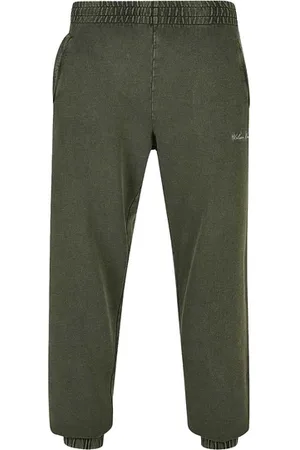 Urban classics Embroidery Broek Groen