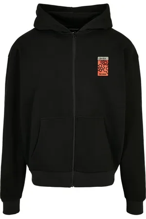 Mister Tee Peace Oversize Fullzip Hoody Zwart