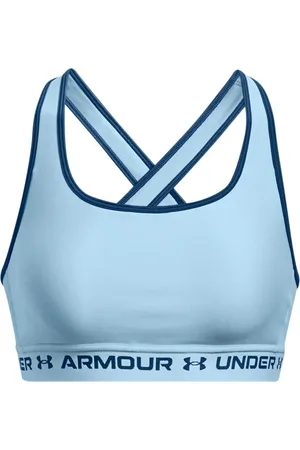 Under Armour Crossback Mid Sport-bh Dames Blauw K490