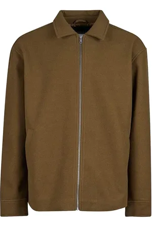 Urban classics Basic Blousjacke Jas Bruin