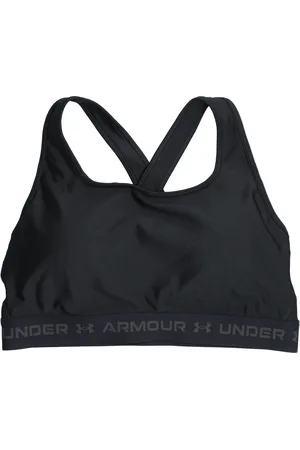 Under Armour Crossback Mid Sport-bh Dames Zwart K001