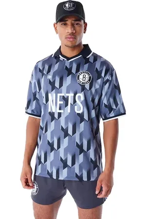 New Era NBA Brooklyn Nets Soccer Shirt Grijs