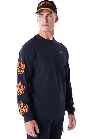 New Era Ne Flag Flame Shirt Zwart
