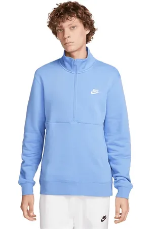 Nike Club Halfzip Sweatshirt Blauw K450