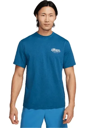 Nike Dri-fit Uv Hyverse T-shirt Blauw K476