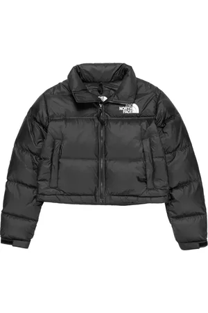 The North Face Nuptse Croppedt Jas Vrouwen Zwart
