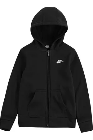 Nike Club Fleece Hooded Jas Met Capuchon Kids Zwart K023