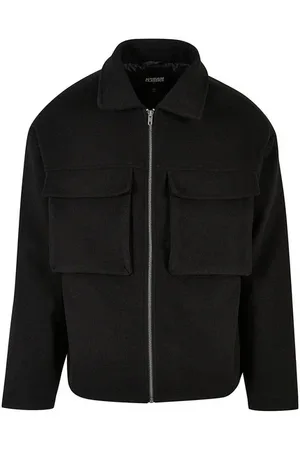 Urban classics Big Pocket Blouson Jas Zwart
