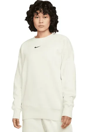 Nike Style Oversized Sweatshirt Vrouwen Wit K133