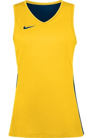 Nike Team Basketball Reversible Shirt Dames Geel K719