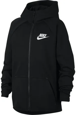 Nike Tech Fleece Jas Met Capuchon Kids Zwart K010