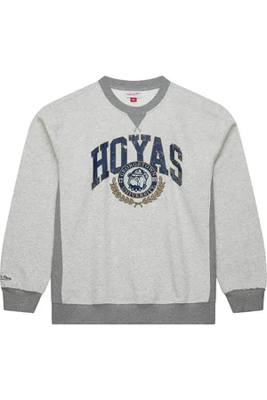 Mitchell & Ness Ncaa Georgetown Hoyas Premium Fleece Sweatshirt Grijs
