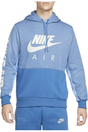Nike Air Brushed-back Fleece Hoody Blauw K407