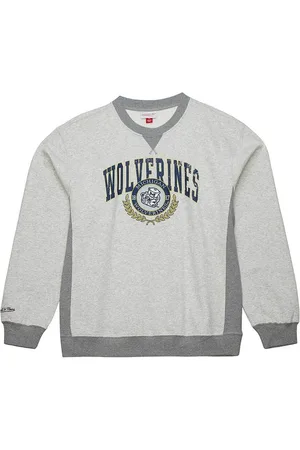 Mitchell & Ness Ncaa Georgetown Hoyas Premium Fleece Sweatshirt Grijs
