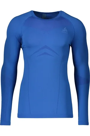Odlo Performance Fundamentals Light L/s Crew Ondergoed Shirt Blauw