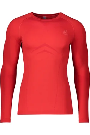 Odlo Performance Fundamentals Light L/s Crew Ondergoed Shirt Rood