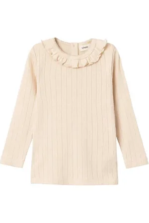 Lil Atelier MINI longsleeve NMFRACHEL Meisjes Katoen Ronde hals Effen