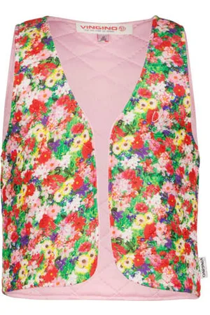 Vingino Gebloemd gilet TAMBERY Meisjes Polyester Openvallende hals
