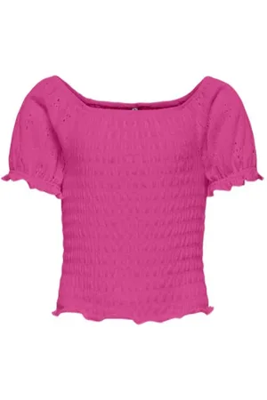 ONLY KIDS GIRL top KOGTILDA Roze Meisjes Polyester Ronde hals Effen