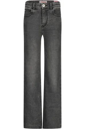 Vingino High waist loose fit jeans GIULIA Grijs Meisjes Denim