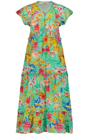 Vingino Gebloemde maxi jurk Parisa Meisjes Viscose V