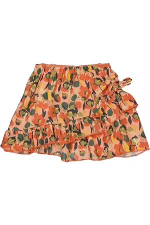 Quapi Rok BEVERLY met all over print en ruches Meisjes Viscose