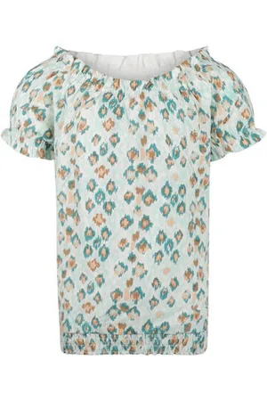 No Way Monday Blouse met all over print Meisjes Viscose Boothals
