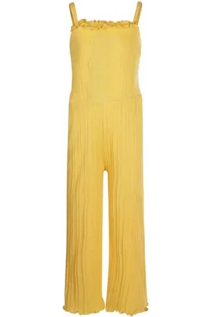 Koko Jumpsuit Meisjes Katoen Vierkante hals Effen