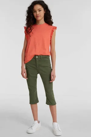Anytime Capri jeans Groen Meisjes Denim