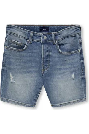 ONLY KIDS BOY denim short KOBDEDGE Korte broek Blauw Jongens Stretchdenim
