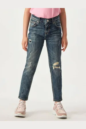 LTB Mom jeans Eliana Blauw Meisjes Denim Effen