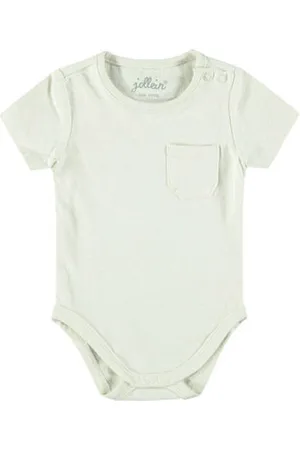 Jollein Romper Wit Jongens/Meisjes Katoen Ronde hals Effen