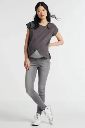 Love2wait Skinny zwangerschapsjeans Sophia Dames Denim Effen