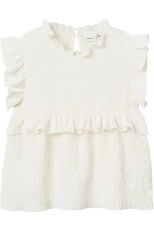 NAME IT KIDS top NKFFLOKKA Blouse Meisjes Polyester Opstaande kraag