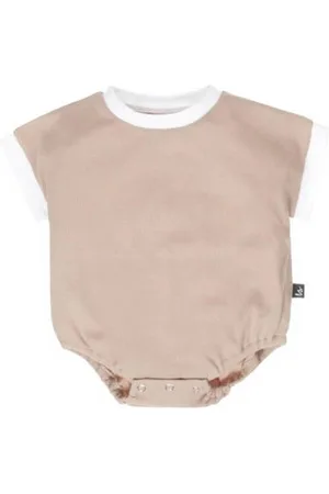 Babystyling Romper met bies Jongens/Meisjes Katoen Ronde hals