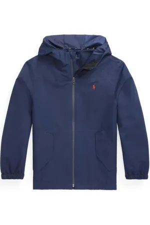 Ralph Lauren Zomerjas PRTLAND van polyester donkerblauw Effen