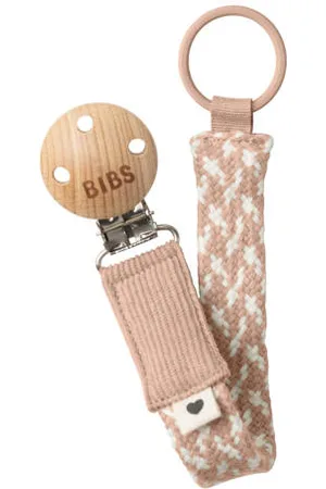 Bibs Speenkoord gebreid Blush