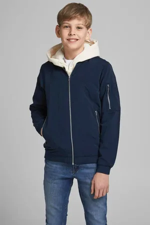 JACK & JONES JUNIOR bomberjack JJERUSH Jas Jongens Polyester Opstaande kraag