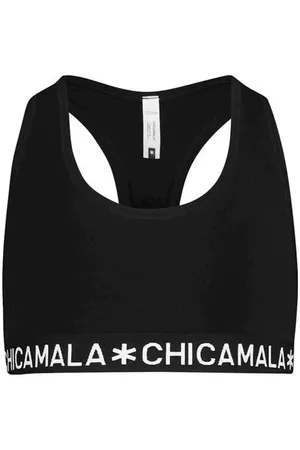 Muchachomalo Bh top Meisjes Stretchkatoen Effen