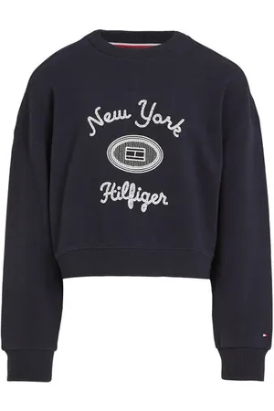 Tommy Hilfiger Sweater met printopdruk Meisjes Katoen Ronde hals
