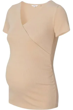 Noppies Maternity ribgebreid zwangerschapsshirt Sanson Top Dames Stretchkatoen V