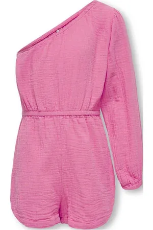 ONLY KIDS GIRL playsuit KOGTHYRA Meisjes Katoen One shoulder Effen