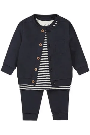 Dirkje Vest + longsleeve + broek Shirt + broek Jongens Stretchkatoen Ronde hals