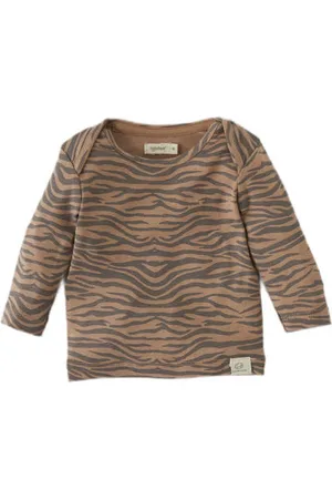 Babyface Baby longsleeve met zebraprint Jongens Stretchkatoen Ronde hals